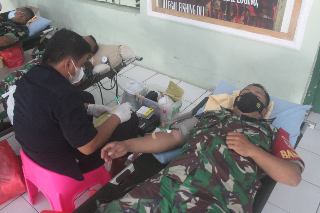 Peringati Hari Juang TNI AD, Kodim Pati Laksanakan Kegiatan Sosial Donor Darah