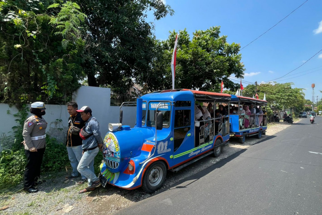 Antisipasi Kecelakaan Massal, Satlantas Polres Pati Tindak Kereta Kelinci