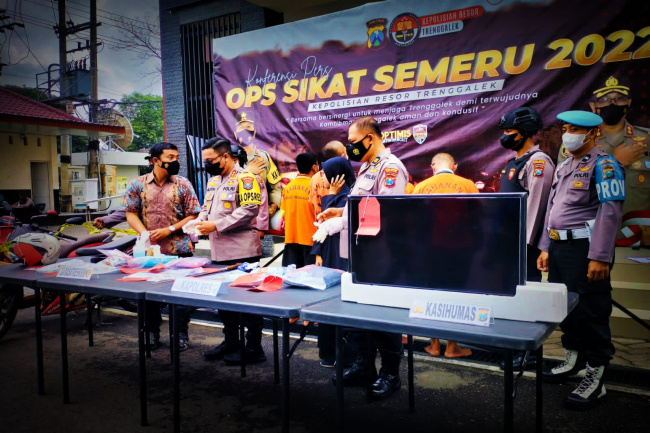 Hebat! Polres Trenggalek Ungkap 6 Kasus dalam Kurun 11 Hari Saja