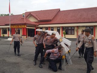 Sat Samapta Polres Blora Gelar Latihan Dalmas