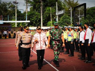 Libur Nataru, Polres Trenggalek Gelar Apel Pasukan Operasi Lilin Semeru 2022