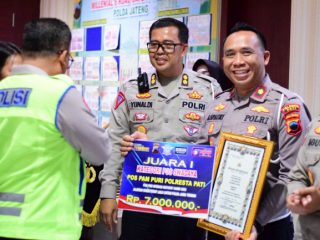 Satlantas Polresta Pati Raih Juara I Lomba Pospam Operasi Ketupat Candi 2023