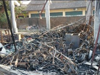 8 Kios di Suwawal Ludes Terbakar, Korsleting Listrik Diduga Biang Musibah