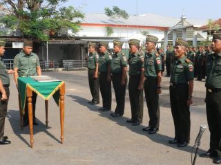Gelar Korps Raport Sertijab dan Pindah Satuan Perwira, Kodim Pati Lepas 3 Personel Terbaik