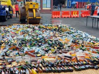 Ribuan Botol Miras Dimusnahkan Jelang Nataru 