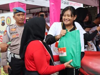 CFD, Polresta Pati Gelar Seabrek Aksi Sosial dan Pelayanan Publik