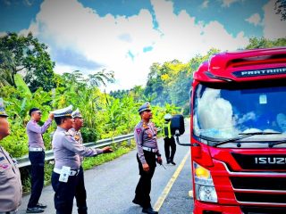 Antisipasi Kerawanan Jalur Wisata Saat Libur Panjang, Polres Trenggalek Gelar Rampcheck