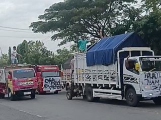 Ratusan Sopir Truk Gelar Demo Tolak Pelanggaran ODOL