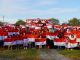 Ratusan Bendera Merah Putih Terbentang di Alun-alun II Jepara