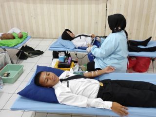 Peringati HUT RI Ke-80, Lapas Kelas IIB Pati Gelar Donor Darah