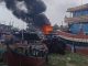 Breaking News, Sebuah Kapal di Juwana Hangus Terbakar