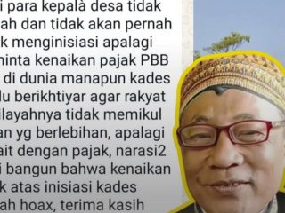Kades Dikaitkan dengan Kebijakan Kenaikan PBB-P2, Ketua Pasopati Angkat Bicara