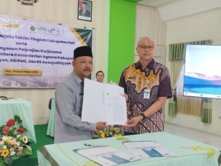 Layanan Rohani Pasien, Kemenag Pati Tandatangani MoU dengan 3 Rumah Sakit