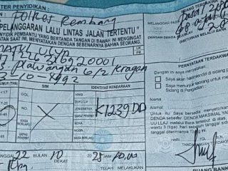 Kontroversi Tilang Brio Kuning Rembang, Data SIPP Direvisi Putusan Tetap Sama
