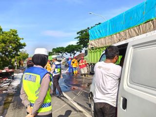Laka Viar Vs Truk Gandeng di Kaliori Rembang, Polisi Ungkap Kronologi
