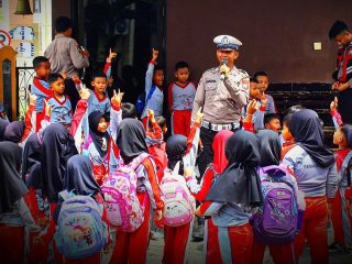 Kenalkan Tertib Lalin Sejak Dini, Satlantas Trenggalek Ajak Pelajar Paud Berpetualang