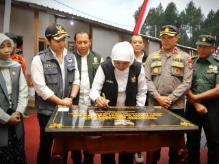 Gubernur Jatim Resmikan Huntara Korban Tanah Gerak di Trenggalek