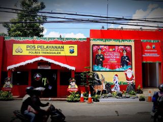 Pos Nataru Polres Trenggalek Sediakan Fasilitas Lengkap bagi Pemudik