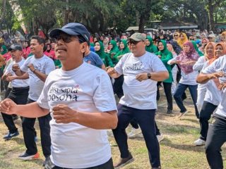 Senam Sehat, Langkah Pemkab Hidupkan Kembali Ikon Pantai Kartini Rembang