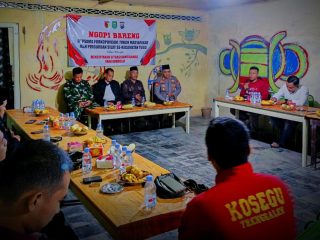 Ajak Ngopi Bareng Tokoh Masyarakat, Ini Misi Tiga Pilar Kecamatan Tugu 