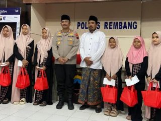 Polres Rembang Gelar Buka Puasa Bersama Insan Pers dan Santuni Anak Yatim