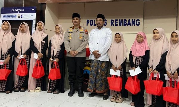 Polres Rembang Gelar Buka Puasa Bersama Insan Pers dan Santuni Anak Yatim