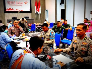Sambut Ramadan, Polres Trenggalek Gelar Donor Darah