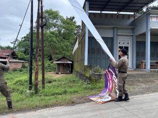 Satpol PP Jepara Gencar Tertibkan Spanduk Iklan Tak Sesuai Aturan