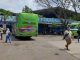 Ratusan Bus Padati Terminal Kembangjoyo Pati saat Arus Balik
