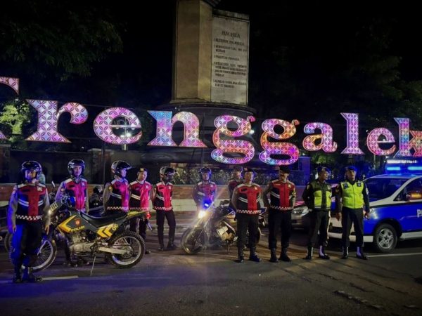 Pastikan Takbiran Aman, Polres Trenggalek Gelar Patroli Gabungan