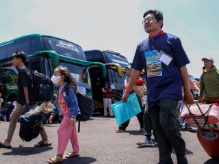 Kebahagiaan Warga Jateng Ikut Mudik Gratis