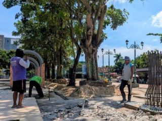 Perbaikan Darurat Alun-alun Rembang Fokus Estetika dan Keamanan Publik