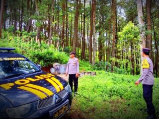 Jelang Kemarau Panjang, Polres Trenggalek Gencarkan Patroli Kawasan Hutan
