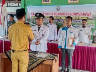 Bang Amin Nur Safi’i Resmi Emban Amanah Kasi Kesejahteraan Desa Sumber