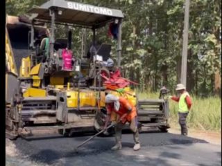 Jalan Guwo-Sitiluhur Penghubung Antar Kecamatan di Pati Direhabilitasi