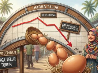 Pasokan Melimpah, Harga Telur Ayam di Jepara Turun Jadi Rp22 Ribu per Kilogram