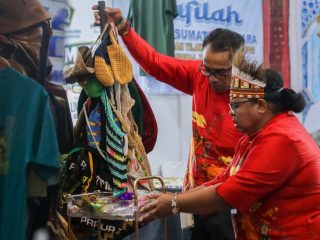 Peserta Pameran Serambi Nusantara di Kawasan Parkir Simpang Lima Semarang Kewalahan Layani Pengunjung