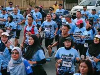 Ribuan Pelari Ramaikan AHY Run di Kota Semarang Minggu Pagi