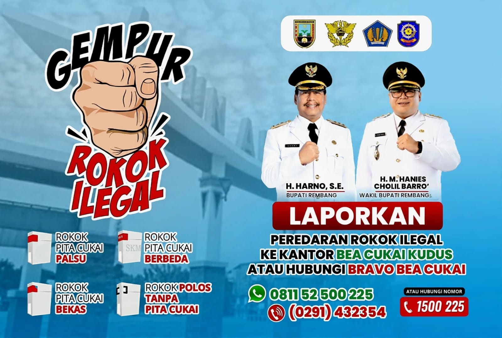 gempur rokok ilegal rembang