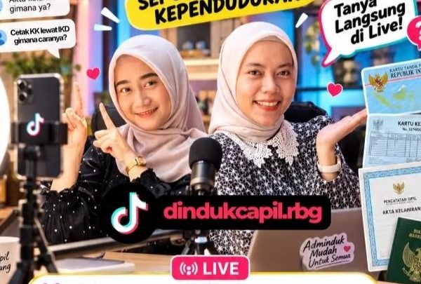 Dindukcapil Rembang Inovasi Layanan Lewat Live TikTok, Edukasi Adminduk Semakin Dekat dengan Warga